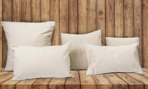 blank canvas pillow