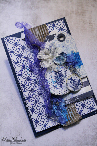 bright royal blue and white christmas crafts