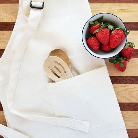 blank canvas kitchen apron