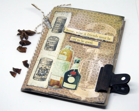 handmade wine journal