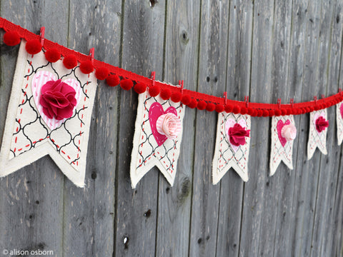 make your own holiday banner valentines easter christmas 4th july