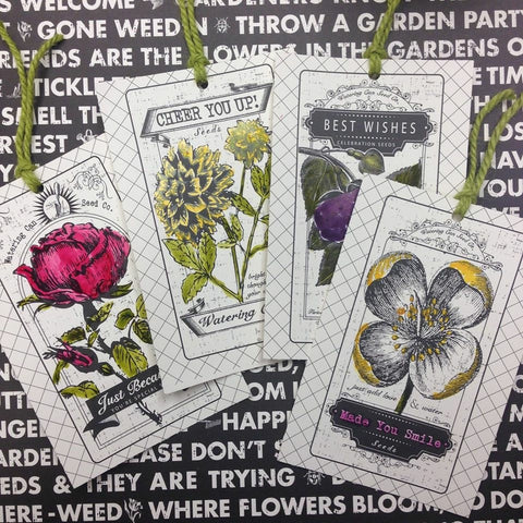 garden themed tags