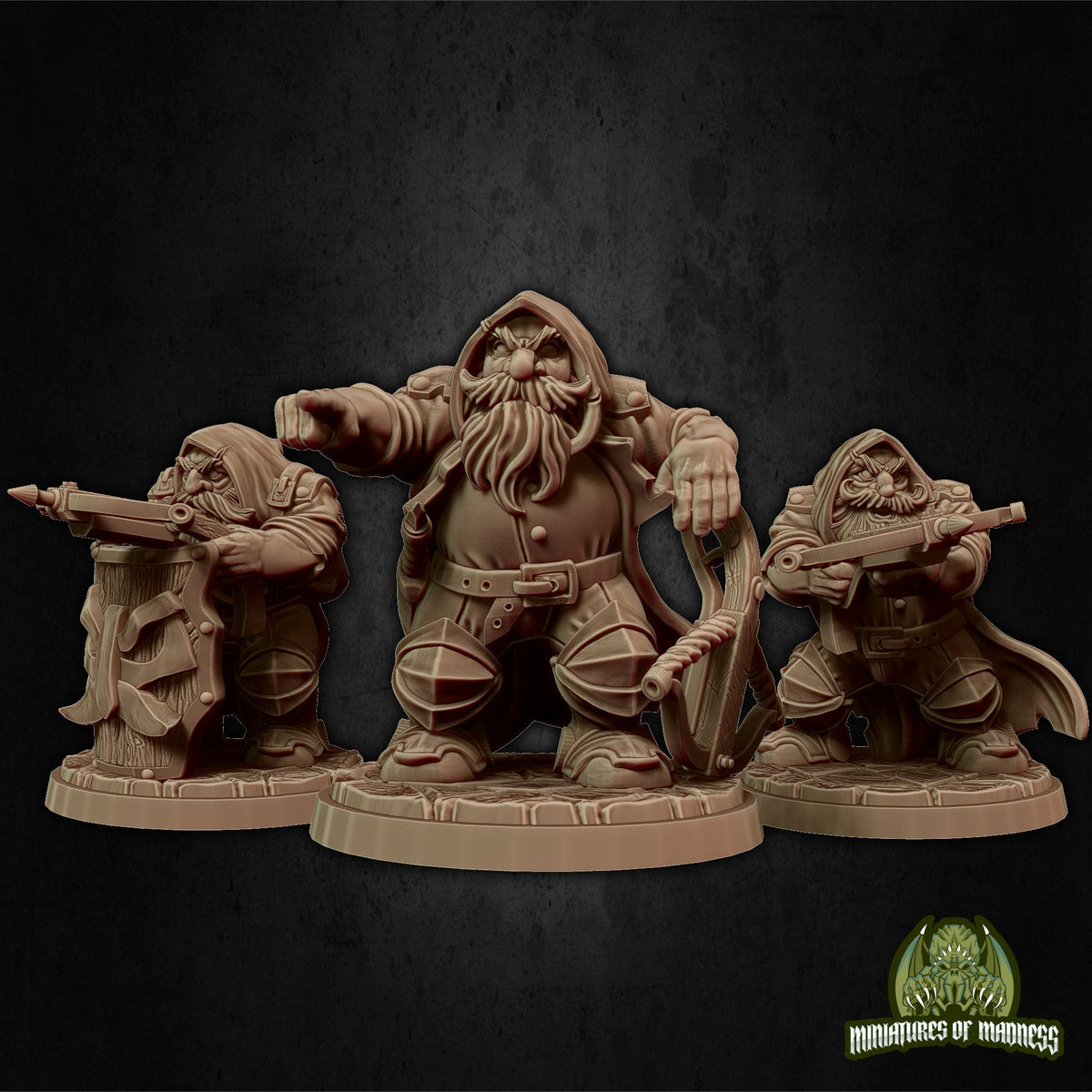 Zwerg auf Kriegsbär Resin Miniatures of Madness: King Luther on Warbear D&D