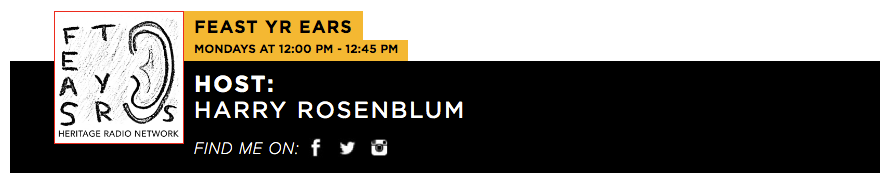 Feast Yr Ears Mondays at 12pm