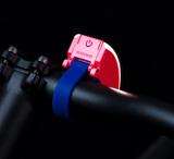 Bookman Curve Front Light - Neon Coral Pink/Dark Blue