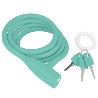 Knog Party Coil  Cable Lock - Turquoise
