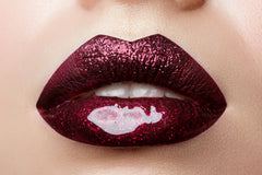 Glitter Lip Trend Statement Red