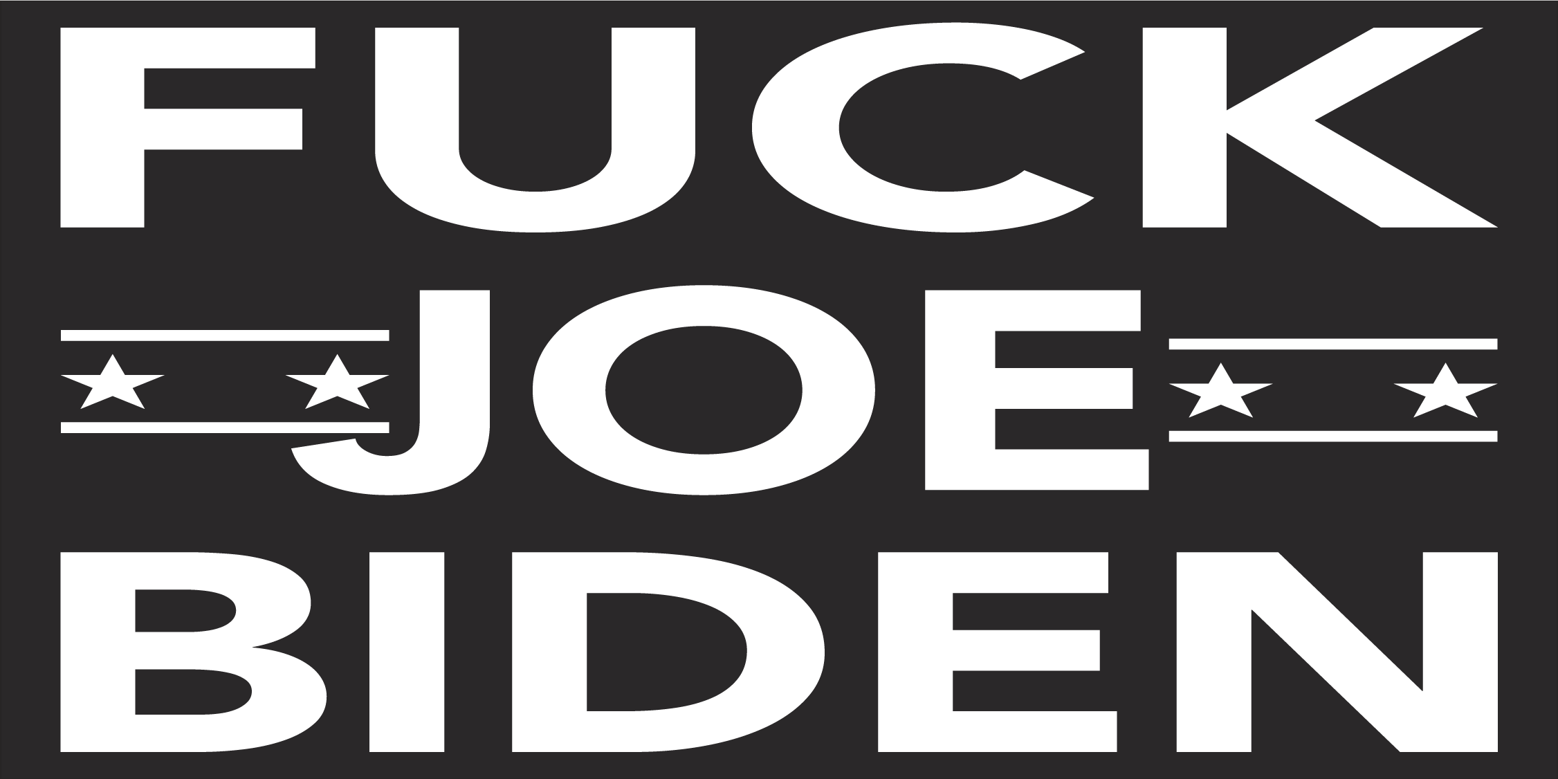 Fuck Joe Biden Black Bumper Sticker United States American Made Trump 