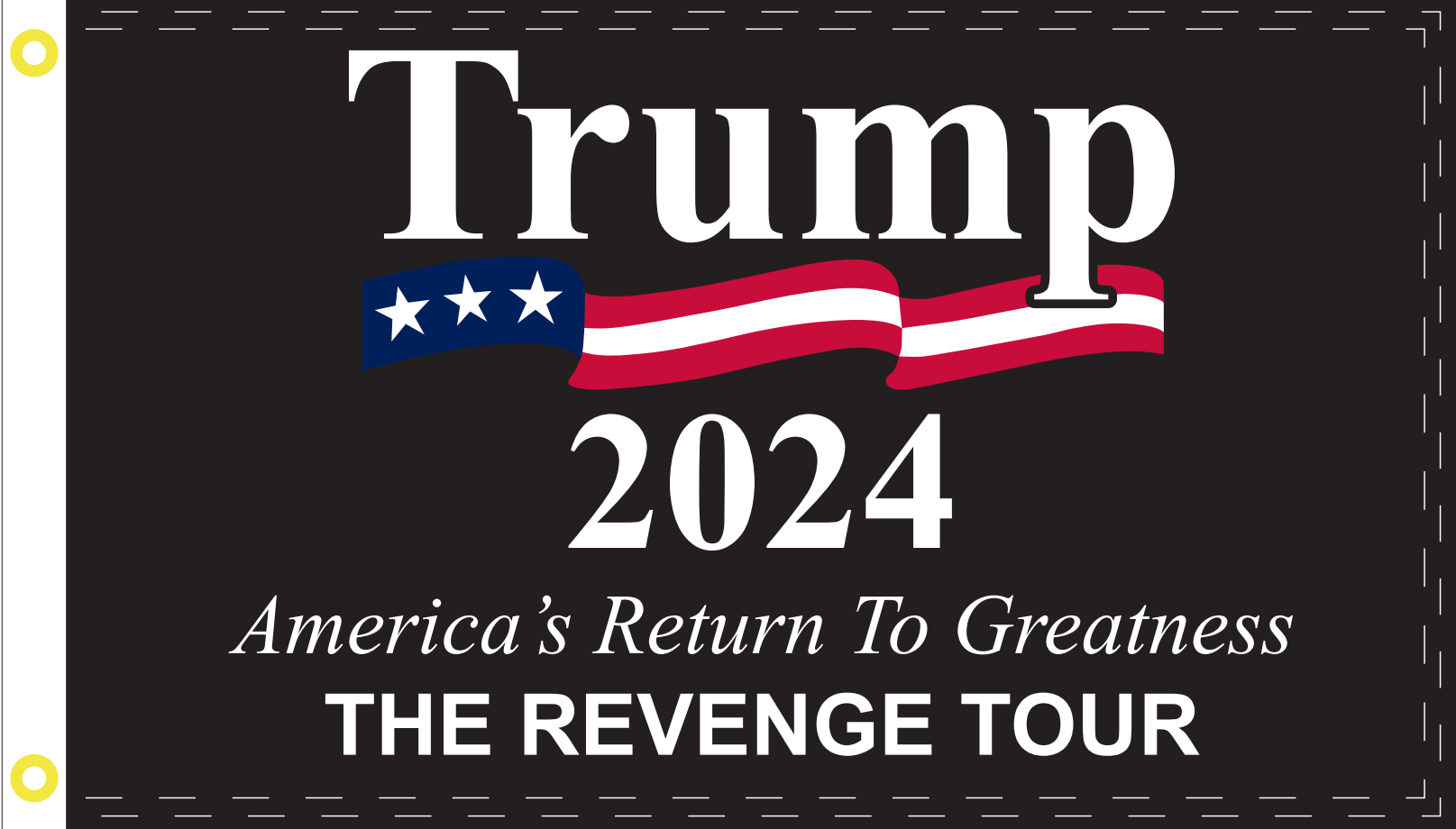 Trump 2024 The Revenge Tour SAVE AMERICA AGAIN 3'X5' Flag Rough Tex® 1