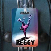 hip hop dance luggage id tag