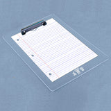 Personalized Clear Acrylic Clipboard with monogram initials or name and sports clip