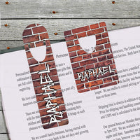 Bookmarks Graffiti Wall Theme Personalized With Any Name