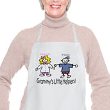 Apron that says Grammy's little helpers with a little boy and girl image.  You can tell us how you want your apron set up in the additional info box