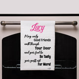 Kitchen Blessing Towel Personalized With Your Name