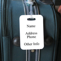side 2 of bag tag with your contact info.