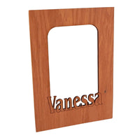 wood matt with name vanessa  