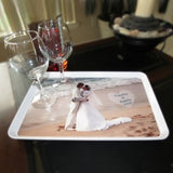 your wedding photo is great on a serving tray