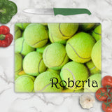 Tennis Lover's Personalized Glass Cutting Boards