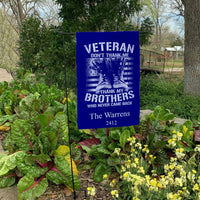 Veteran Brothers Thank You Yard Flags Personalized with any text