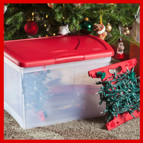 storing Christmas decorations