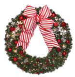 Candy Cane Wreath