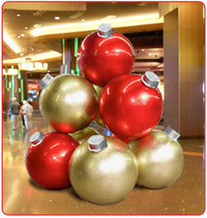 Large Christmas Ornaments Stack