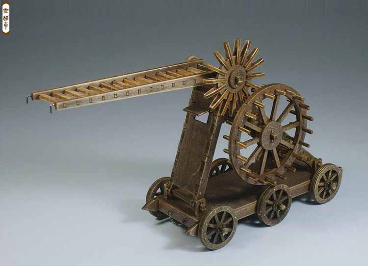 Scaling Ladder Military Wooden Model