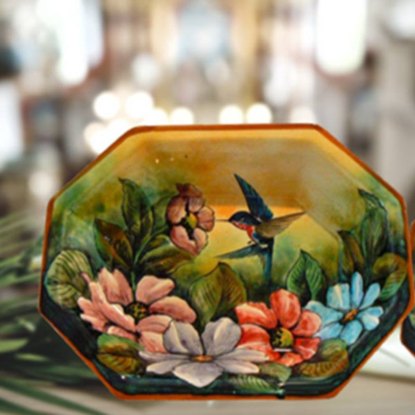 Rustica Gift & Pottery Majolica Pottery Colibri Collection Spring is coming