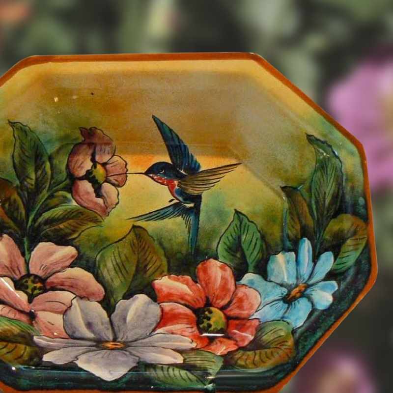Mexico's Majolica pottery often features lush painting similar to Italian ceramics