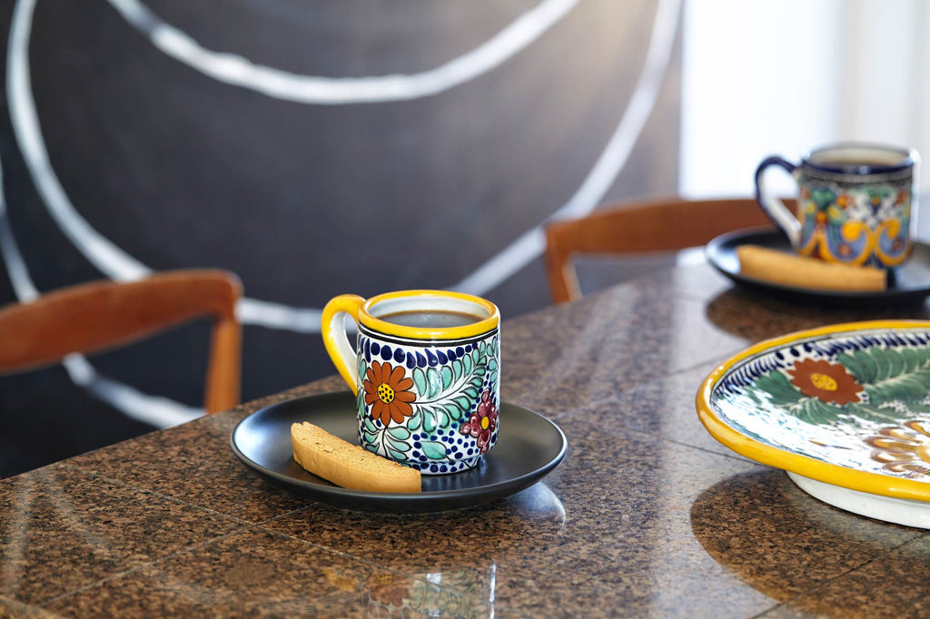 Rustica Gift & Pottery Talavera Coffee Mug Italian style pottery Amapola collection