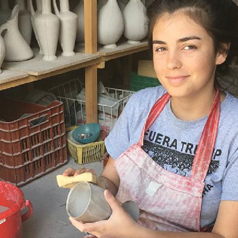 Rustica Gift & Potter yHandmade Pottery and Dinnerware Greek Artisan at Work