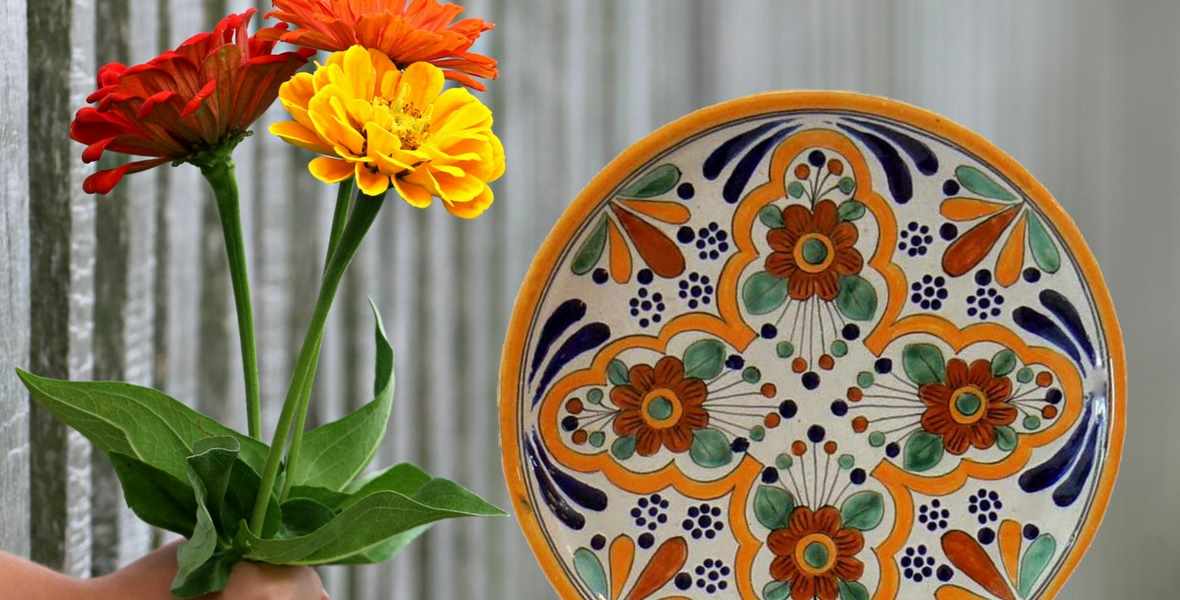 Talavera pottery tableware Dibujo Collection Rustica Gift & Pottery