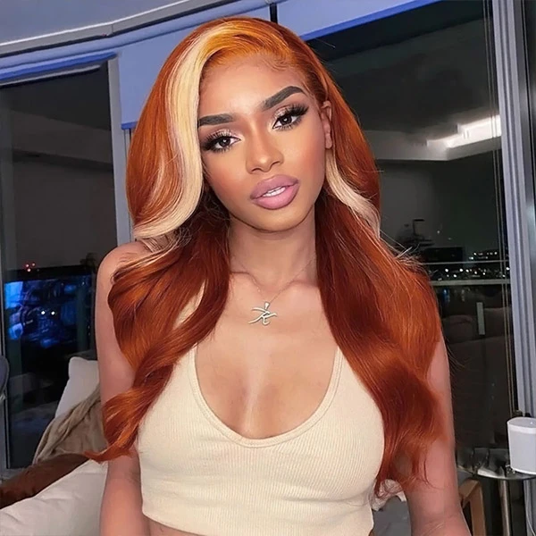 Diligence Opdater entusiastisk Ginger With Blonde Highlight Body Wave Lace Front / Closure Wig – Lumiere  hair