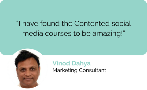 Contented social media courses, digital marketing courses and content marketing courses are amazing says freelance copywriter and technical writer, Vinod from India