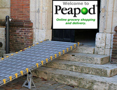 Wheelchair ramp to online grocery store