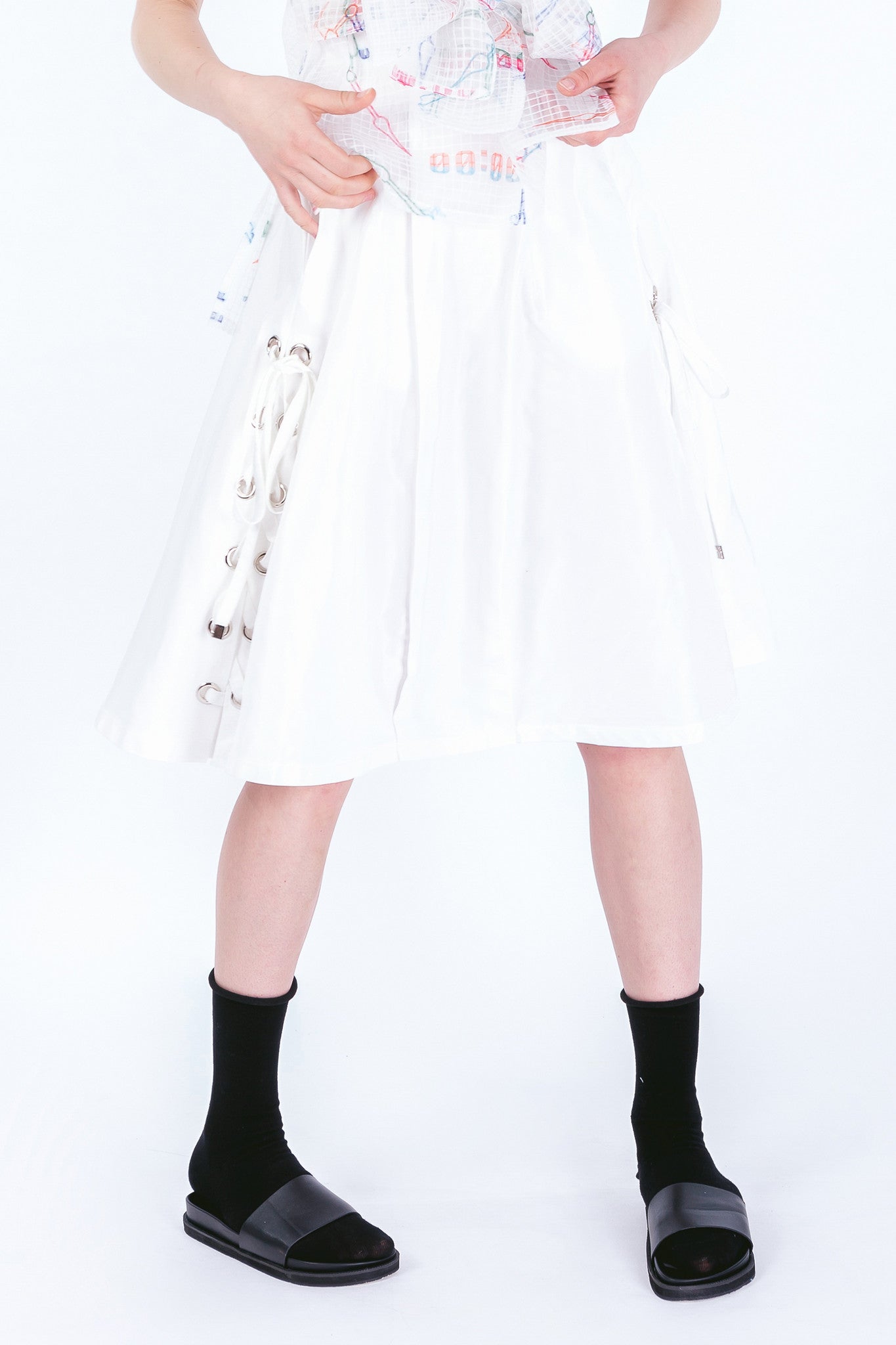 ZIZTAR Tight The Mid-Night up at 00: 00 Midi Skirt