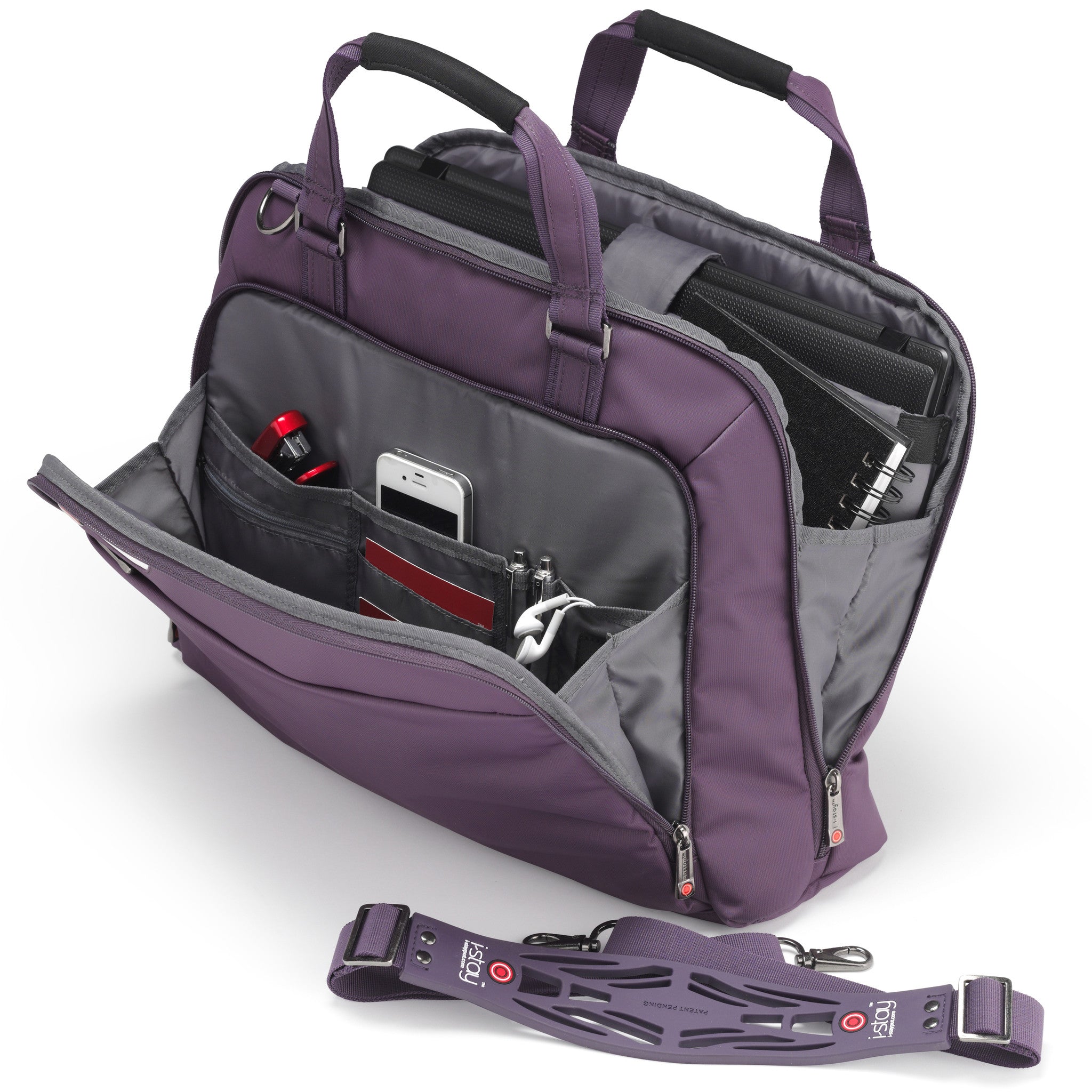 i-stay Launch Ladies Laptop Bag in purple (is0126, 15.6-16&quot;)