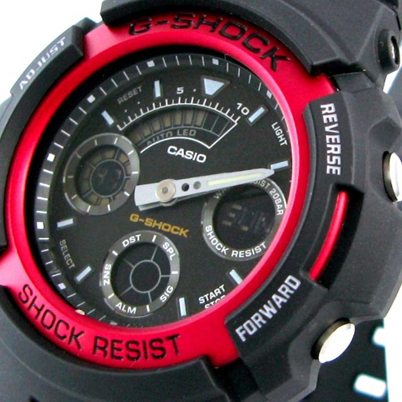 casio g-shock resistant world time watch aw-591-4a