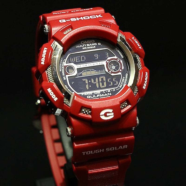 CASIO G-SHOCK GULFMAN RED MEN IN RESCUE SOLAR WATCH GW-9110RD-4 – Watchain