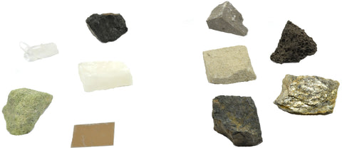 Which mineral matches which rock?