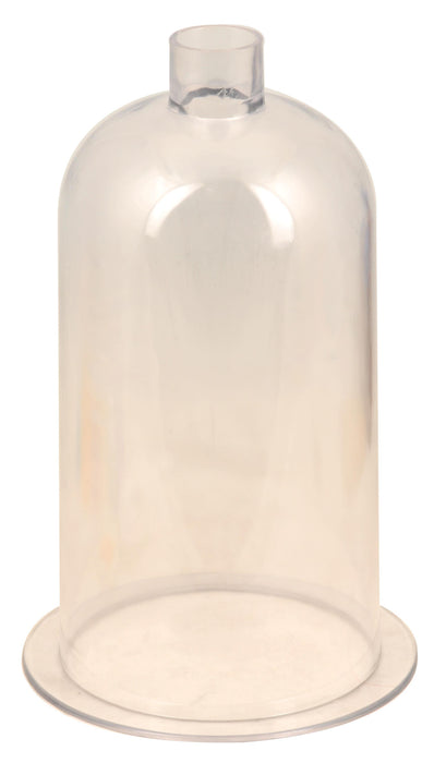 Bell Jar, Acrylic transparent clear with stopper, size 20x10cm.