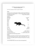 Humane Evaluation – Rats