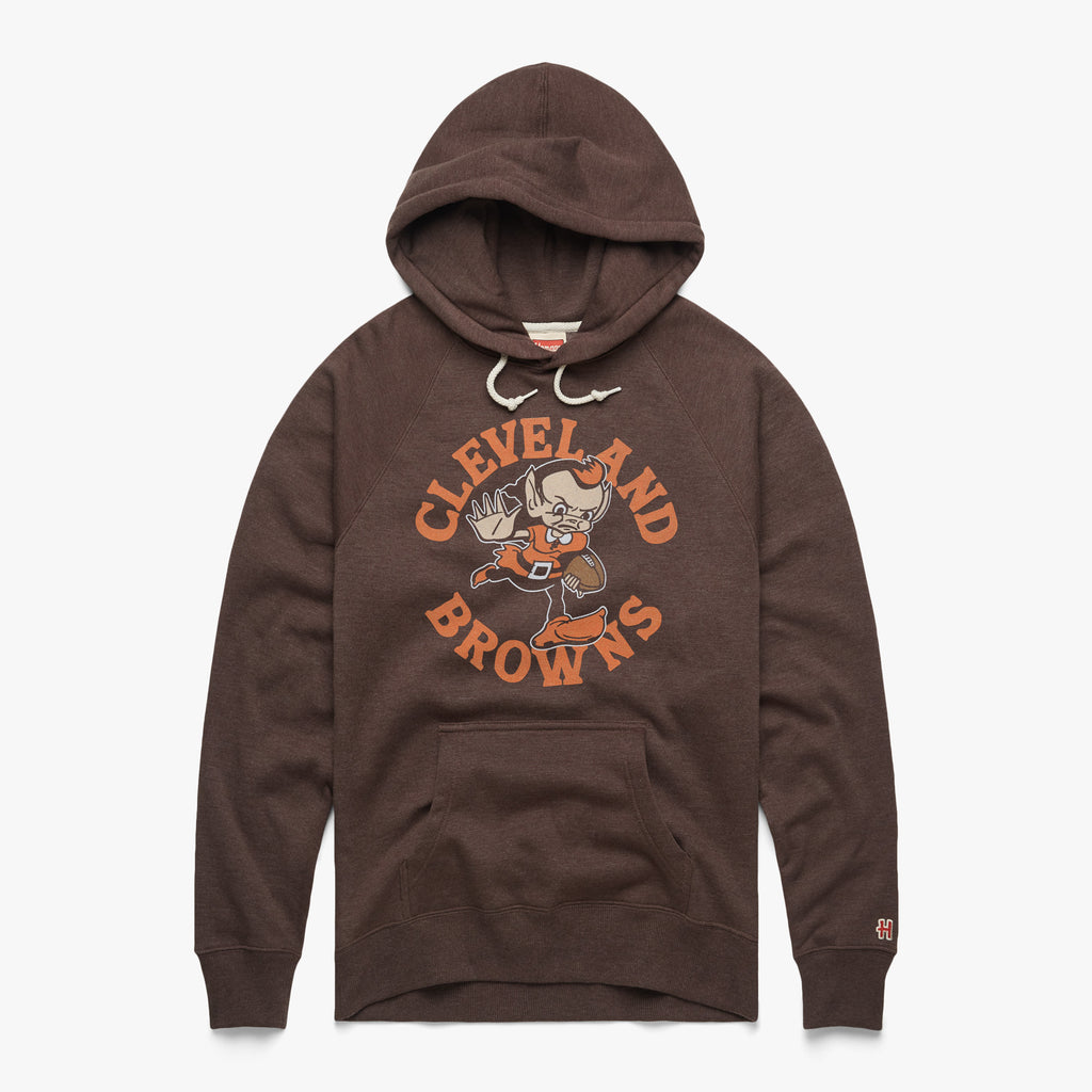 Antigua Cleveland Browns Women's Brown Victory Hooded Sweatshirt, Brown, 52% Cot / 48% Poly, Size L, Rally House