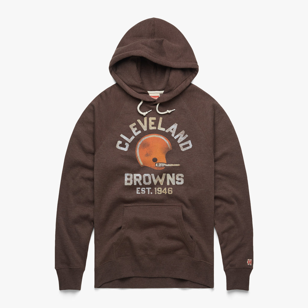 Women's Touch Brown Cleveland Browns Waffle Raglan Long Sleeve T-Shirt