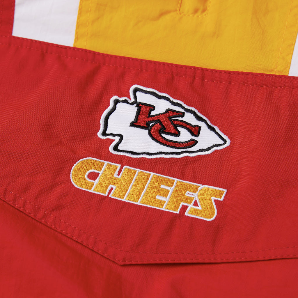 Kansas City Chiefs Starter Thursday Night Lights Half-Snap Hoodie Jacket -  White/Red