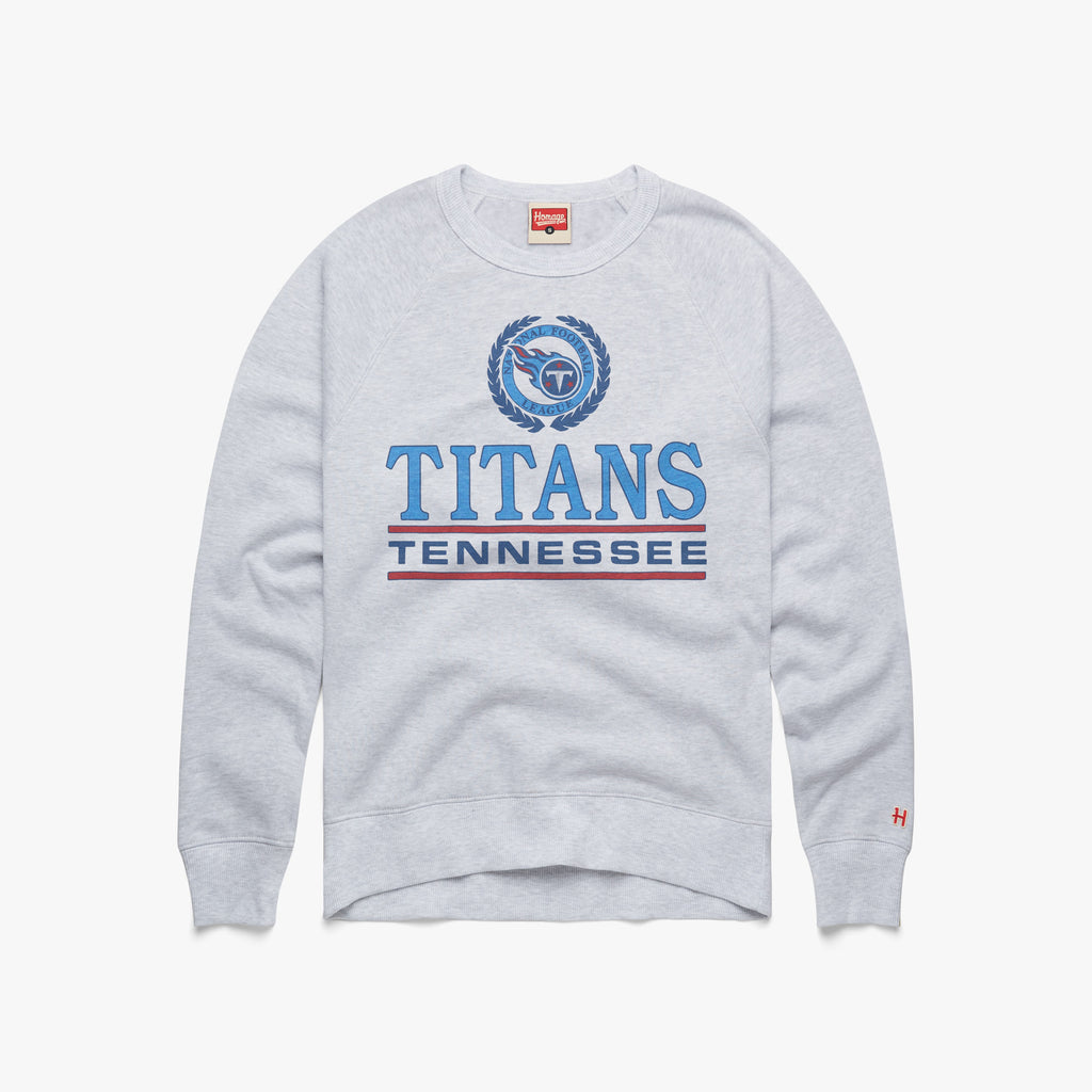 Tennessee Titans Pro Standard Crest Emblem Pullover Sweatshirt - Heather  Gray