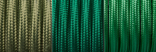 Green fabric flex cables from Industville