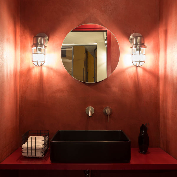 Red bathroom interior design ideas