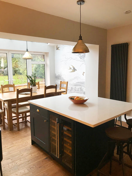 Renovated kitchen and dining room space
