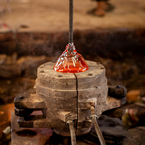 Glass workers making Industville lights